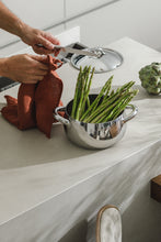 Indlæs billede til gallerivisning Tilbud - 2 stk. Hør Viskestykker for 299,- i farven Terracotta