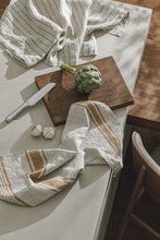 Indlæs billede til gallerivisning Tilbud - 2 stk. Hør Viskestykker for 299,- i farven Sandy stripes