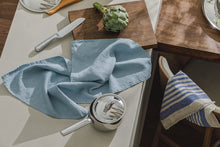 Indlæs billede til gallerivisning Tilbud - 2 stk. Hør Viskestykker for 299,- i farven Lake blue