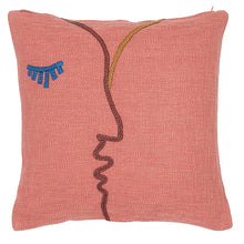 Indlæs billede til gallerivisning Pudebetræk - FACES - Lyserød