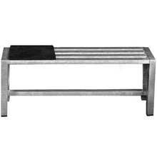 Indlæs billede til gallerivisning Galvaniseret Havebænk 115 - 1 Sektion