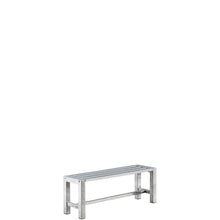 Indlæs billede til gallerivisning Galvaniseret Havebænk 115 - 1 Sektion