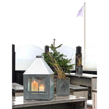 Indlæs billede til gallerivisning Galvaniseret Mega Quadro Lanterne