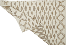 Indlæs billede til gallerivisning Wool/cotton rug - IDUN - cream/caramel