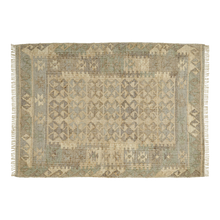 Indlæs billede til gallerivisning Jute Kelim rug, BASHIR, beige, grey