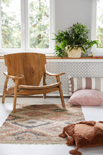 Indlæs billede til gallerivisning Jute Kelim rug PUEBLA rose/sierra/grey