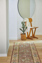 Indlæs billede til gallerivisning Jute Kelim rug, MUSCAT, cognac/green/rose