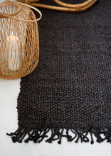 Indlæs billede til gallerivisning Jute tæppe - ROPE - Sort
