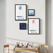 Indlæs billede til gallerivisning 1 Stort Billede til børneværelset, illustration Kite meet Havskarn