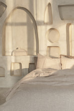 Indlæs billede til gallerivisning Sengetøjsæt i hør (2 -delt) - Natural melange