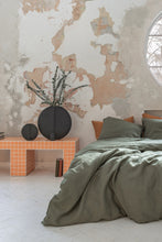 Indlæs billede til gallerivisning Sengetøjsæt i hør (2 -delt) - Nordic moss