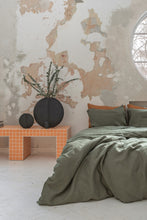 Indlæs billede til gallerivisning Sengetøjsæt i hør (2 -delt) - Nordic moss