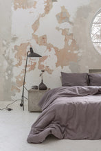 Indlæs billede til gallerivisning Sengetøjsæt i hør (2 -delt) - Plum