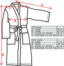 Indlæs billede til gallerivisning Morgenkåbe - badekåbe i multifarvet