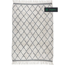 Indlæs billede til gallerivisning Indendørs shaggy bomuldstæppe - MOROCCO - Grå