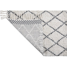 Indlæs billede til gallerivisning Indendørs shaggy bomuldstæppe - MOROCCO - Grå