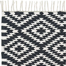 Indlæs billede til gallerivisning Udendørs/indendørs tæppe - APACHE - Sort/Blå