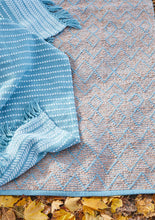 Indlæs billede til gallerivisning PET rug - BOUCLÉ - Aqua/tan