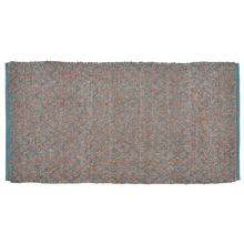 Indlæs billede til gallerivisning PET rug - BOUCLÉ - Aqua/tan