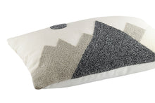 Indlæs billede til gallerivisning Pude - AKIKO - Grå og hvid