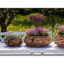 Indlæs billede til gallerivisning Runde Rattanbowle