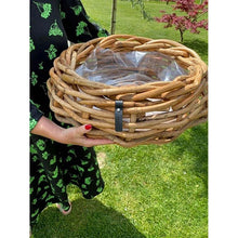 Indlæs billede til gallerivisning Runde Rattanbowle