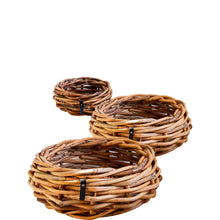 Indlæs billede til gallerivisning Runde Rattanbowle