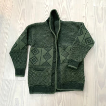 Indlæs billede til gallerivisning Savo Uld Cardigan - Armygrøn
