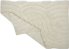 Indlæs billede til gallerivisning Shaggy woolen rug - SWIRL - Offwhite