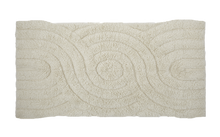 Indlæs billede til gallerivisning Shaggy woolen rug - SWIRL - Offwhite