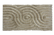 Indlæs billede til gallerivisning Shaggy woolen rug - SWIRL - grey