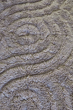 Indlæs billede til gallerivisning Shaggy woolen rug - SWIRL - grey