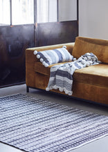 Indlæs billede til gallerivisning Tæppe, MILO, økologisk bomuld, sort/natur