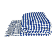 Indlæs billede til gallerivisning Blåt badehåndklæde