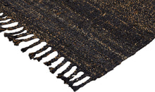 Indlæs billede til gallerivisning Jute kelim DHAKA I black