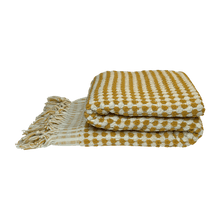 Indlæs billede til gallerivisning Badehåndklæde - karrygul