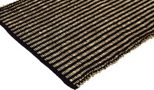 Indlæs billede til gallerivisning Seagras runner SAIGON with recycled cotton I black