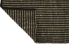 Indlæs billede til gallerivisning Seagras runner SAIGON with recycled cotton I black