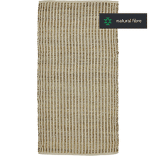 Indlæs billede til gallerivisning Seagras runner SAIGON with recycled cotton I white