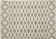 Indlæs billede til gallerivisning Wool/cotton rug - IDUN - cream/caramel
