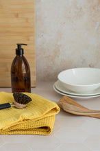 Indlæs billede til gallerivisning Mustard Yellow Organic Cotton Kitchen Towel Double Muslin
