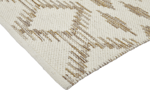 Wool/cotton rug - IDUN - cream/caramel