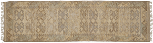 Jute Kelim rug, BASHIR, beige, grey