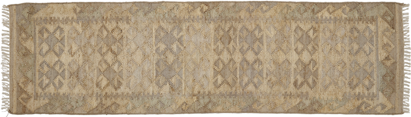 Jute Kelim rug, BASHIR, beige, grey