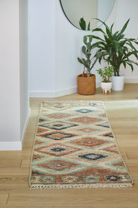 Jute Kelim rug PUEBLA rose/sierra/grey