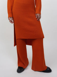 Carla Alpaca uld Pants - Orange Flame