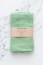 Indlæs billede til gallerivisning Light Green Organic Cotton Kitchen Towel Double Muslin
