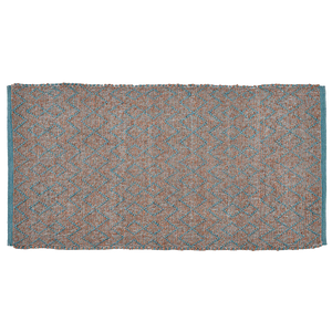 PET rug - BOUCLÉ - Aqua/tan