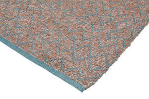 PET rug - BOUCLÉ - Aqua/tan