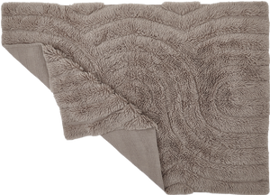 Shaggy woolen rug - SWIRL - grey